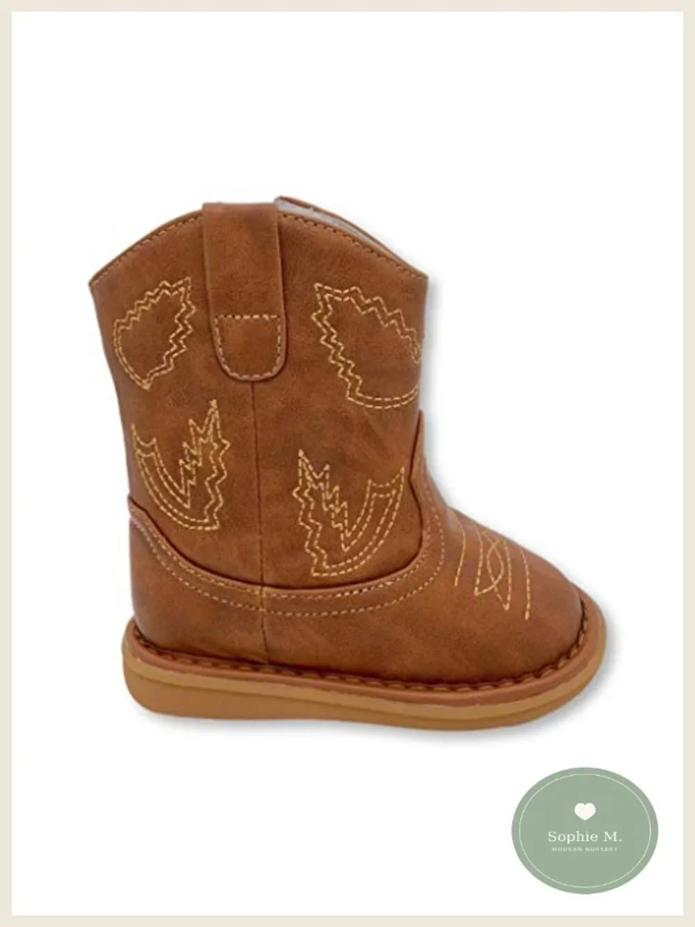 Toddler Squeaky Boots Removable Squeaker Hook & Loop Faux Leather